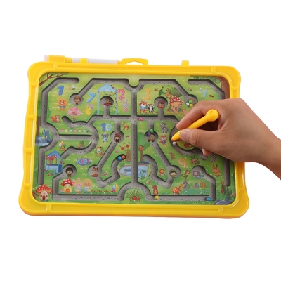 Dobra cena. Montessori Edukacyjny Animal Magnetic Puzzle Labiryntu Zabawki Z Rolling Beads w Internecie