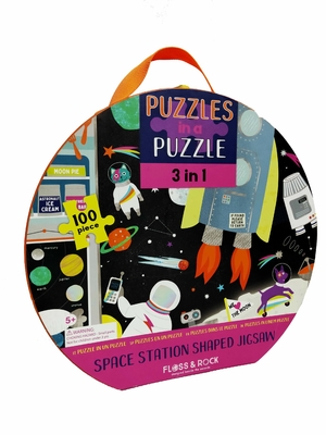 Dobra cena. 100 sztuk Dzieci przedszkolne Gigantyczna kształt papieru Puzzle Puzzle 3 w 1 Stacja kosmiczna 18 * 18,5 cali w Internecie