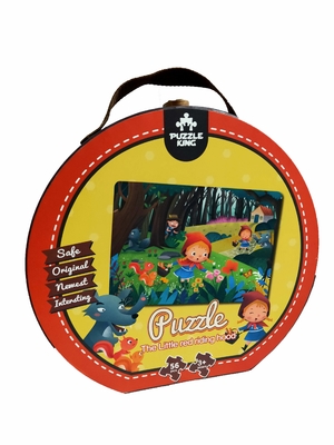 Dobra cena. Zastosowany duży puzzle papierowy dla przedszkolaków 56 PCS Mały Czerwony Kapturek 20 * 14 cali w Internecie