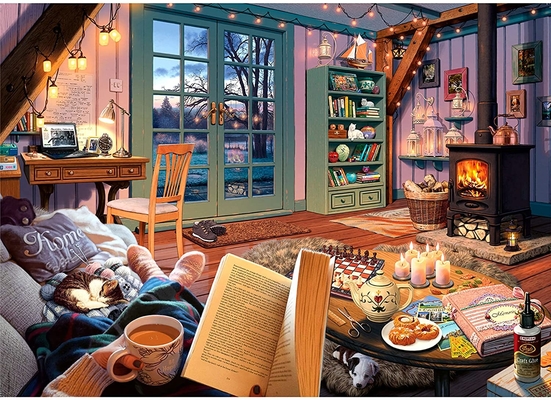 Dobra cena. Zastosowany 500 sztuk Wielkoformatowy Puzzle Papierowy Puzzle Dla Doroślich Przytulny Wylot 27