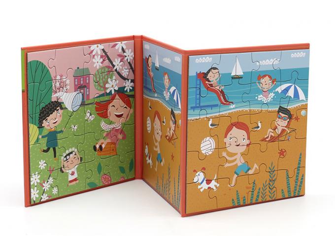 Przedszkolne Magnetyczne Zabawki Edukacyjne Książka Puzzle dla 4-latków 0