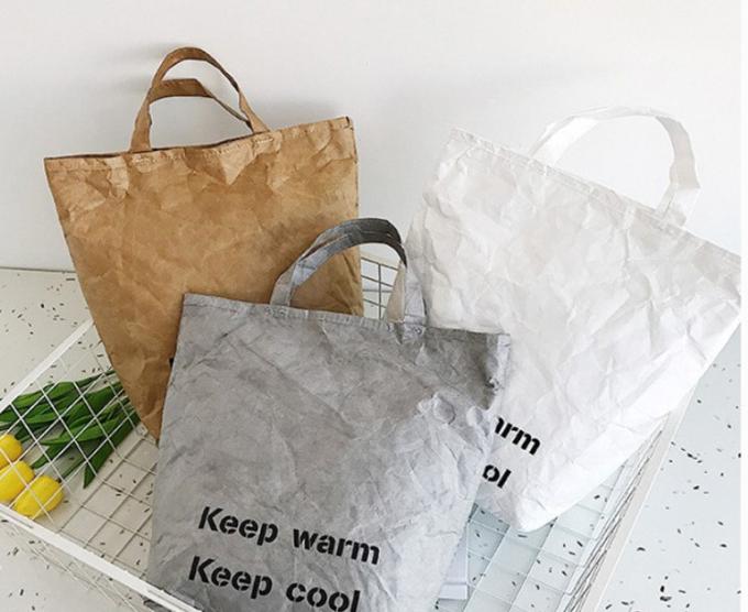 OEM Tyvek Papierowa Izolacja Chłodniejszy Worek Do Obiadu Żywność Piknik 1