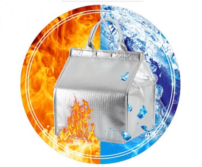 Wodoszczelny poliester Picnic Cooler Bag Aluminium Foil Izolacyjny worek Dostawa żywności 3