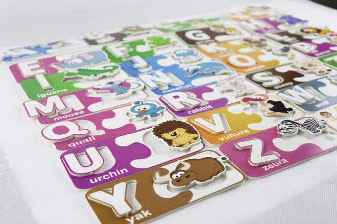 ROHS Papier Puzzle Animal Alphabet Abc Karty dopasowujące 1