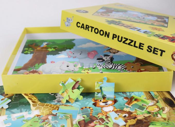 Cool 4 Pack Paper Jigsaw Puzzle Niemowlę 4-8 lat 1