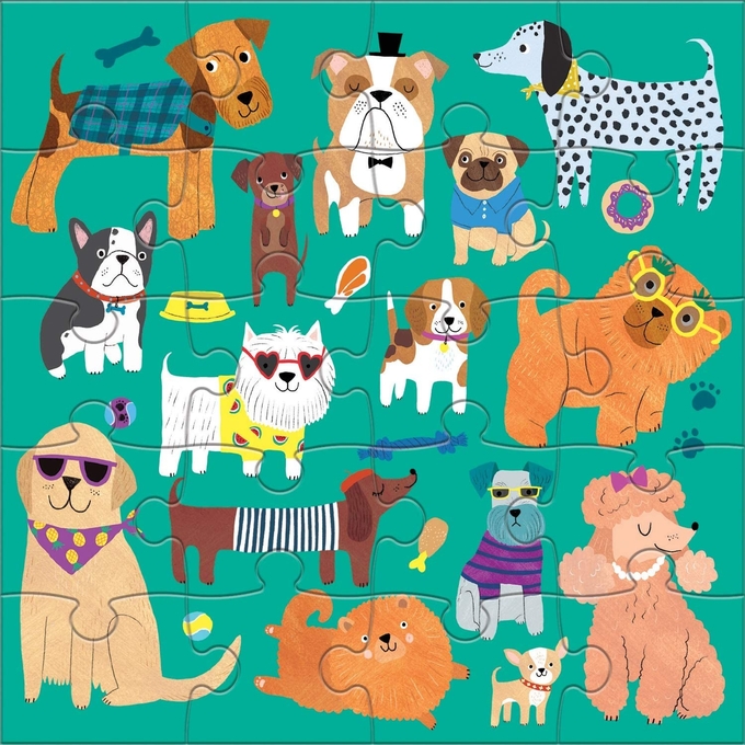 Koty Psy Magnetyczna Puzzle 6,5 x 6,5 " Multicolor 2
