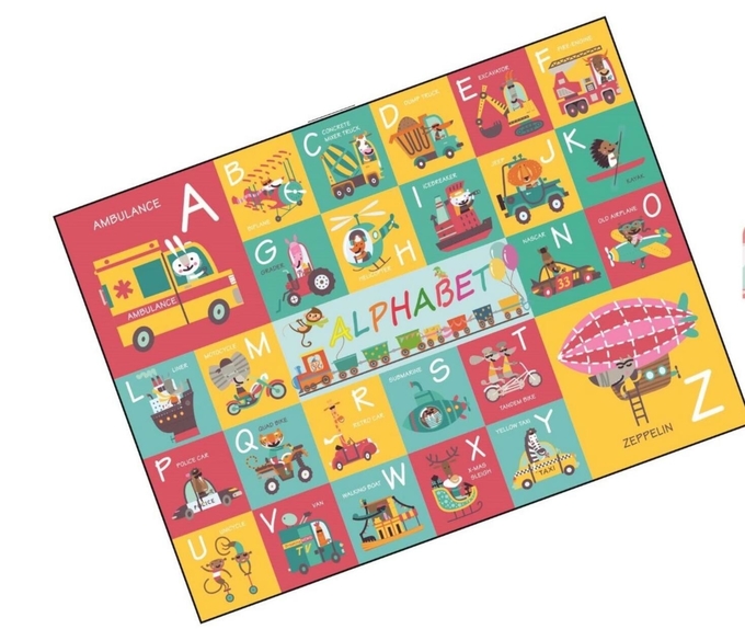 Papier podłogowy CMYK Puzzle Puzzle Edukacyjny dla dzieci w wieku 4-8 lat 1