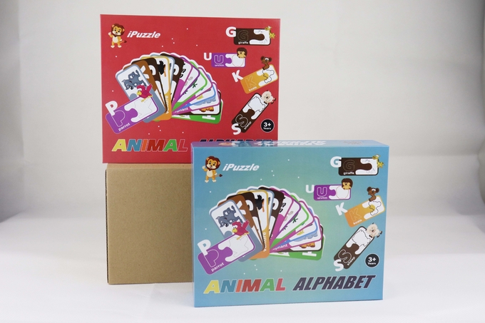 ROHS Papier Puzzle Animal Alphabet Abc Karty dopasowujące 0